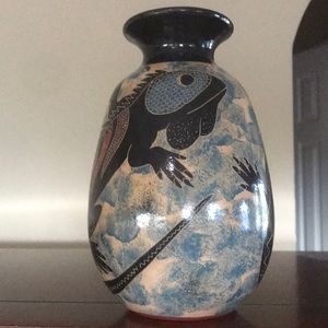 Hand made pottery vase